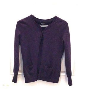 Banana Republic purple merino wool sweater